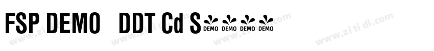FSP DEMO   DDT Cd S字体转换